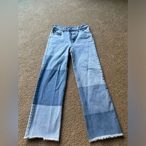 Buckle wrangler two tone jeans